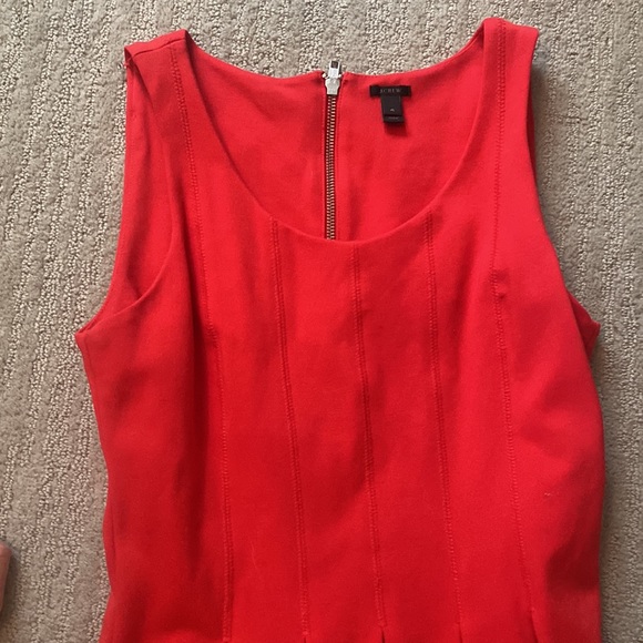 Jcrew size 4 bright red dress- like new condition - Picture 5 of 5